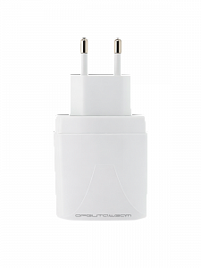 Зарядное устройство для телефона на 2 гнезда, Быстрая зарядка 20W адаптер QC 3.0/PD Орбита OT-APU62